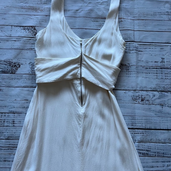 Reformation Sigrid Corset Milkmaid cream/off white midi dress wired cups size 12 - Picture 10 of 15